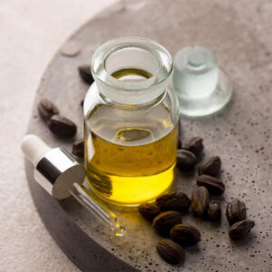 Golden jojoba oil